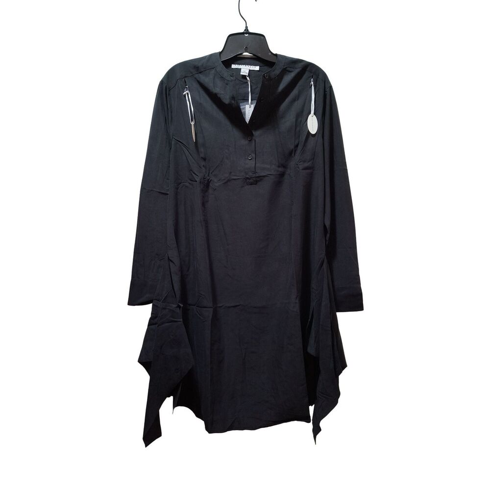 Loyal Hana Lucy Maternity Nursing Wrap Shirtdress XS Black Modal Long Sleeve NWT